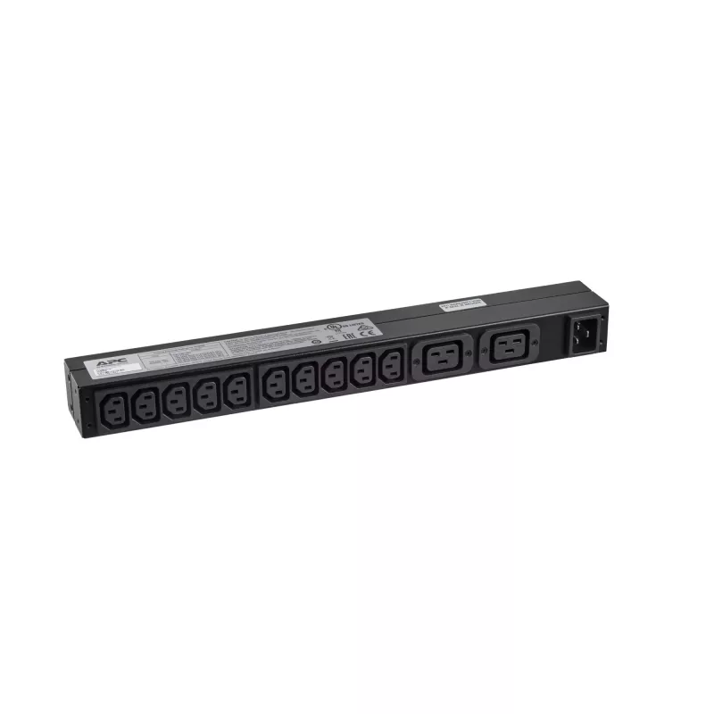 APC RACK PDU BASIC 1 U 16A 230V strāvas sadales bloks (PDU) 12 maiņstrāvas kontaktligzdas 0U/1U melns