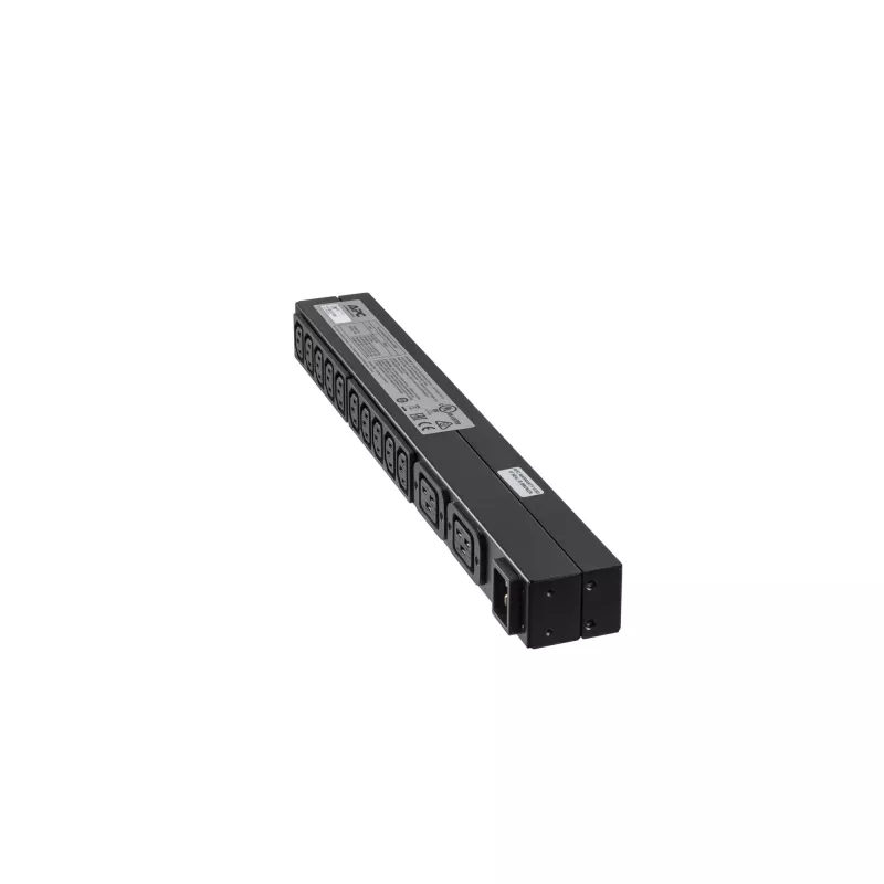 APC RACK PDU BASIC 1 U 16A 230V strāvas sadales bloks (PDU) 12 maiņstrāvas kontaktligzdas 0U/1U melns
