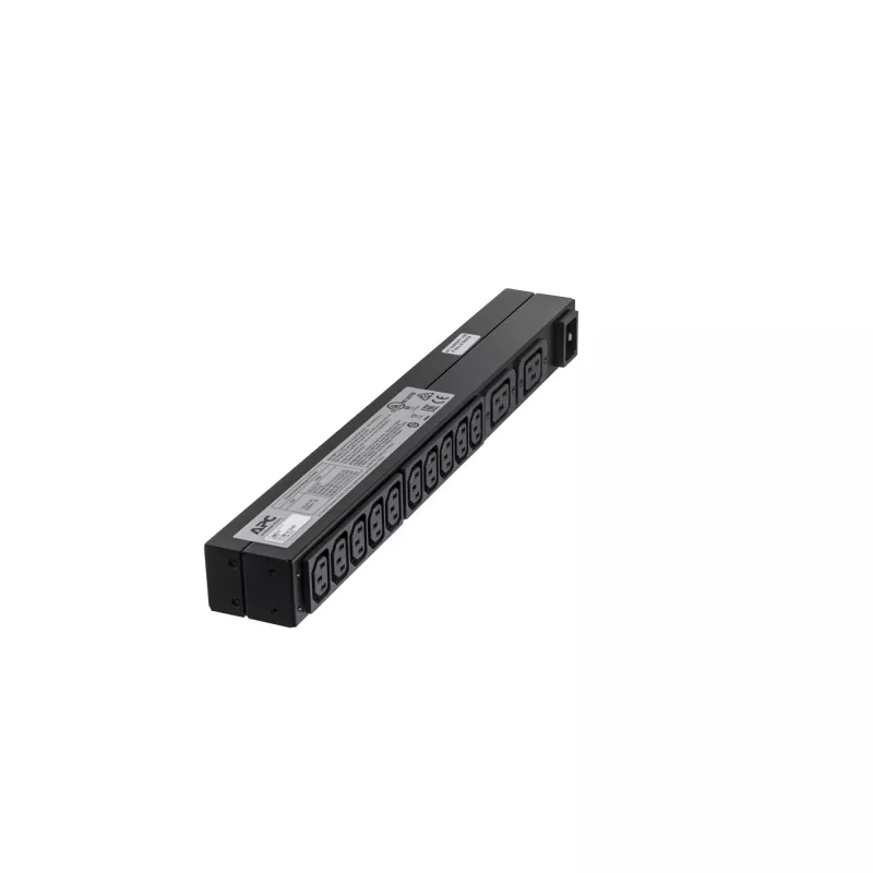 APC RACK PDU BASIC 1 U 16A 230V strāvas sadales bloks (PDU) 12 maiņstrāvas kontaktligzdas 0U/1U melns