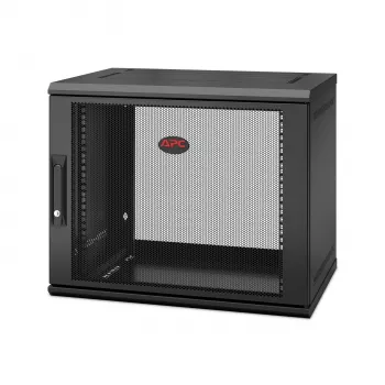 APC NetShelter WX AR109SH4 - 9U, 19 collu plāksteru skapis, sienas stiprinājums, iepriekš samontēts, 400 MM dziļš