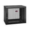 APC NetShelter WX AR109SH4 - 9U, 19 collu plāksteru skapis, sienas stiprinājums, iepriekš samontēts, 400 MM dziļš
