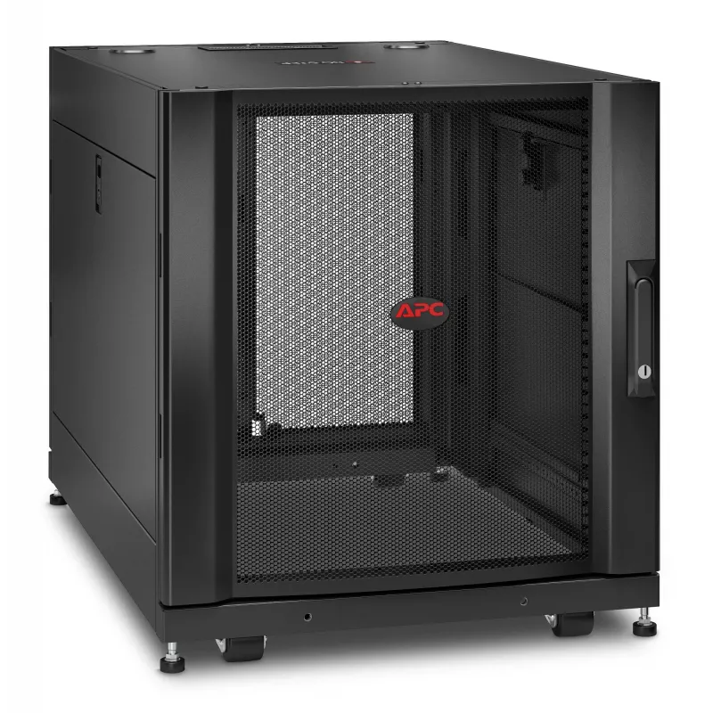 APC NetShelter SX, serveru skapja korpuss, 12U, melns, 658A x 600P x 900D mm