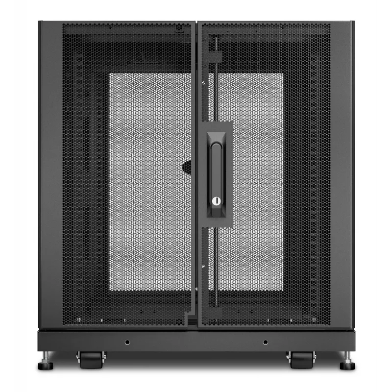APC NetShelter SX, serveru skapja korpuss, 12U, melns, 658A x 600P x 900D mm