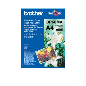 Brother BP-60MA drukas papīrs A4 (210x297 mm) Matēts 25 loksnes Balts