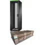 APC Easy Rack, 42U, melns, ar jumtu, ritentiņiem, kājām, 4 kronšteiniem un sānu paneļiem, bez dibena, 1991A x 600P x 1000D mm