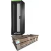 APC Easy Rack, 42U, melns, ar jumtu, ritentiņiem, kājām, 4 kronšteiniem un sānu paneļiem, bez dibena, 1991A x 600P x 1000D mm