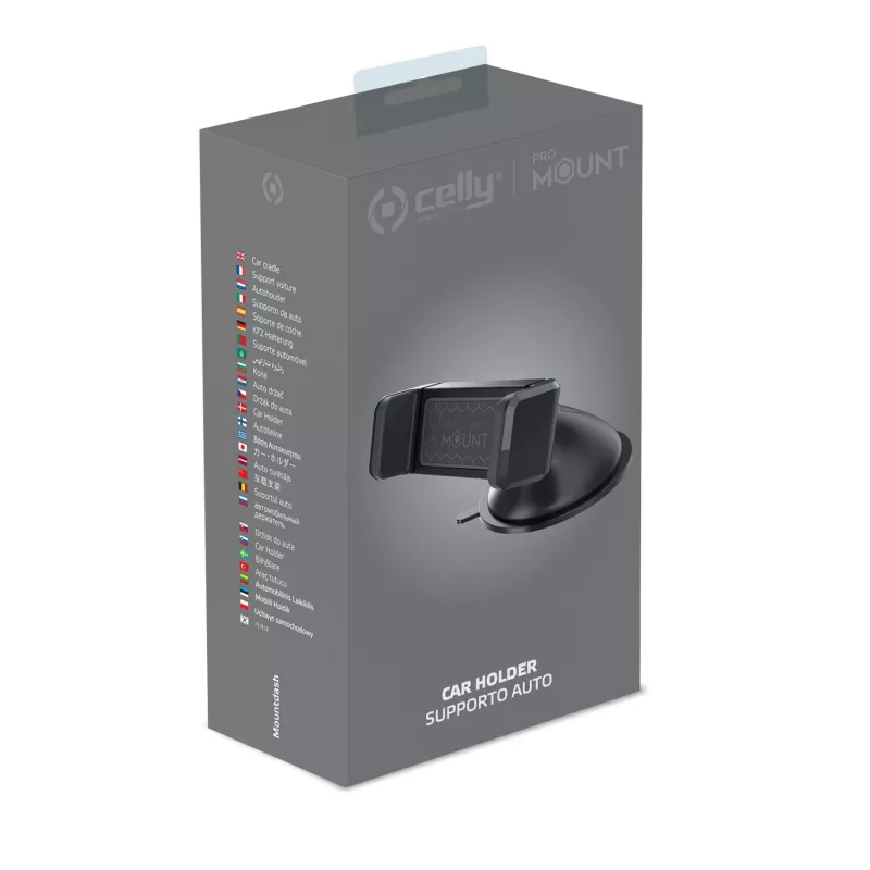 Celly MOUNTDASHBK turētājs Pasīvais turētājs Mobilais tālrunis/viedtālrunis Melns