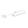 Multibrackets M Universal kabelis Cover Aluminium 33mm-W 1100-L Metallic