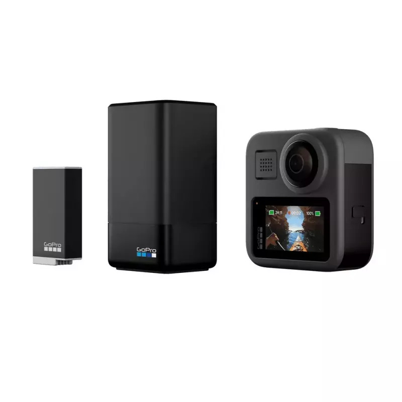 Kameras akumulatora lādētājs GoPro MAX Dual Charger + Enduro Battery MAX
