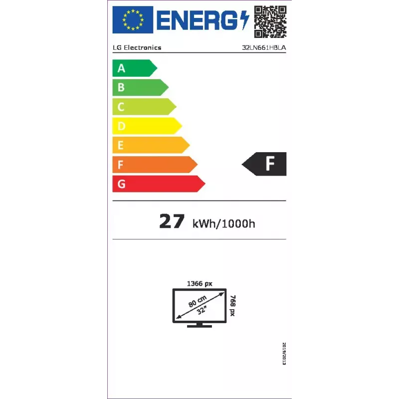 LG 32LN661HBLA 81.3 cm (32 collu) HD viedtelevizors melns 10 W