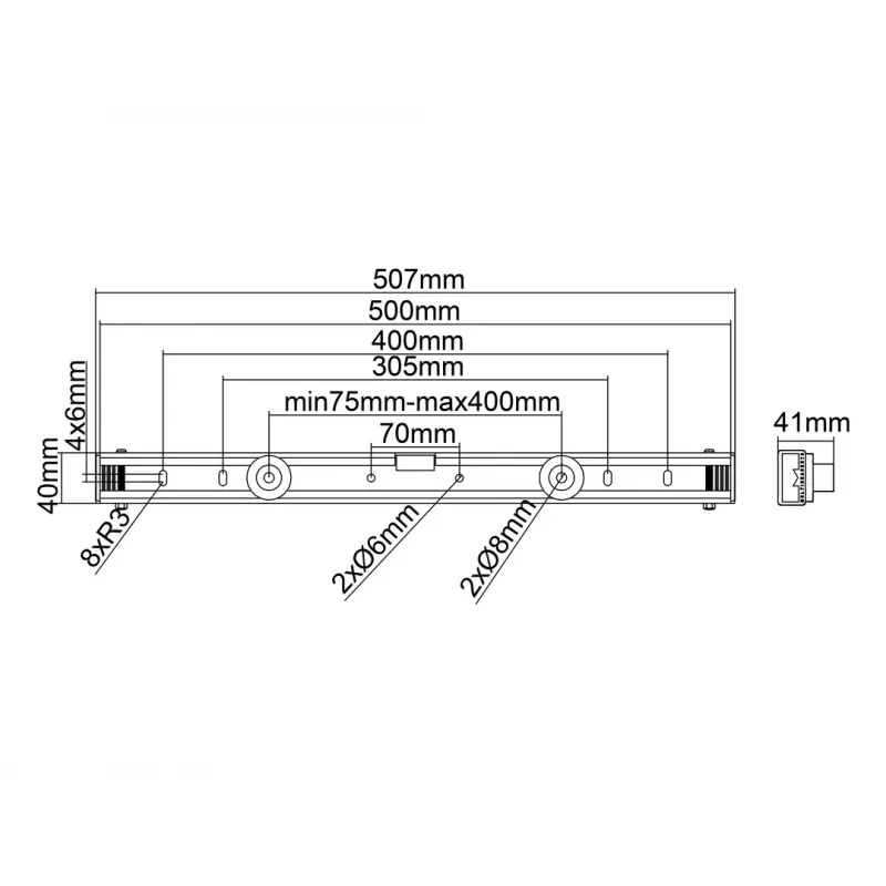 Multibrackets M Universal Wallmount Melns Small