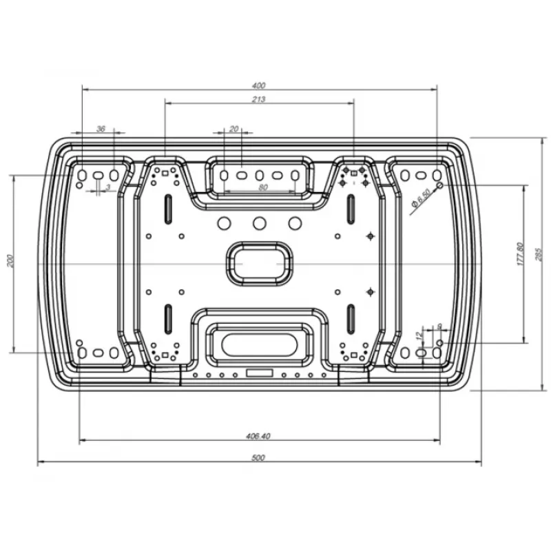 Montāžas kronšteins Multibrackets M VESA Super plāns Tilt & Turn