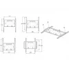 Montāžas kronšteins Multibrackets M VESA Super plāns Tilt & Turn