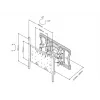 Montāžas kronšteins Multibrackets M VESA Super plāns Tilt & Turn