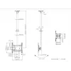 Multibrackets M Public Ceilingmount Medium Single 3000, 30 kg, 81.3 cm (32 collas), 139.7 cm (55 collas), 200 x 100 mm, 400 x 400 mm, 860 - 3130 mm