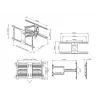 Stiprinājuma kronšteins Multibrackets M Universal Flexarm Pro 60 kg lieljaudas melns