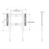 Multibrackets M Universal Wallmount Fixed Small Melns