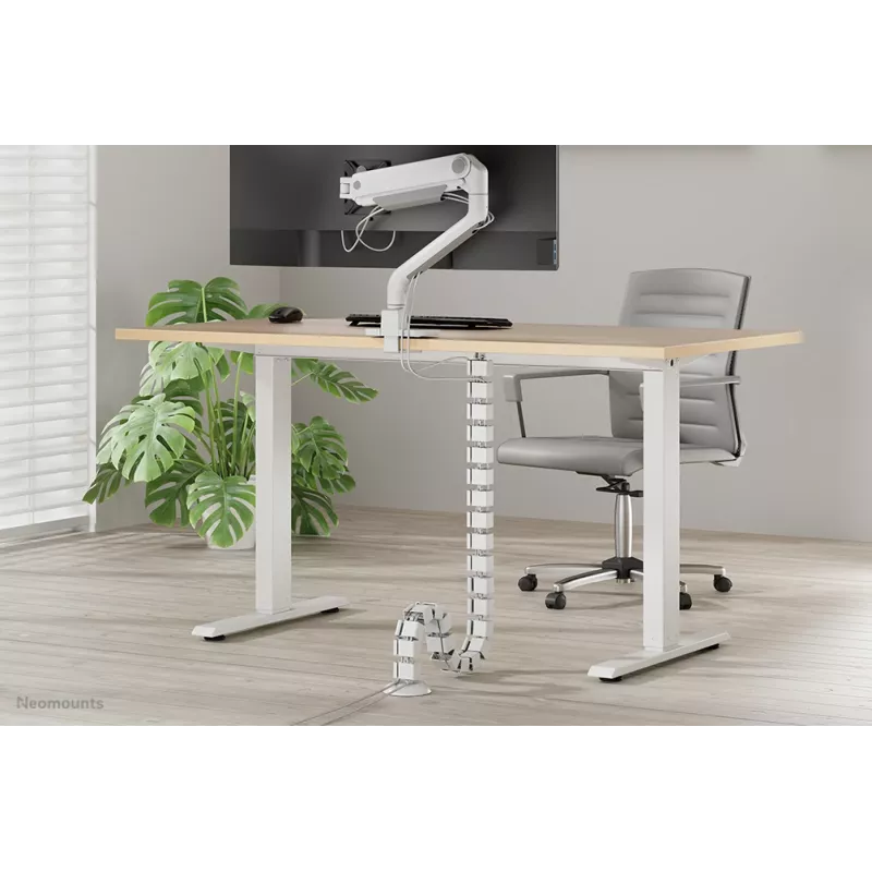 Kabeļu mugurkaula organizators Neomounts ADS06-130WH pieskrūvējams, balts, 130 mm