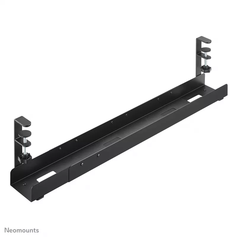 Kabeļu rene Neomounts ADS07-120BL universāla ar skavu, platums 120 mm, melna
