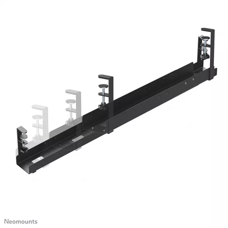 Kabeļu rene Neomounts ADS07-120BL universāla ar skavu, platums 120 mm, melna