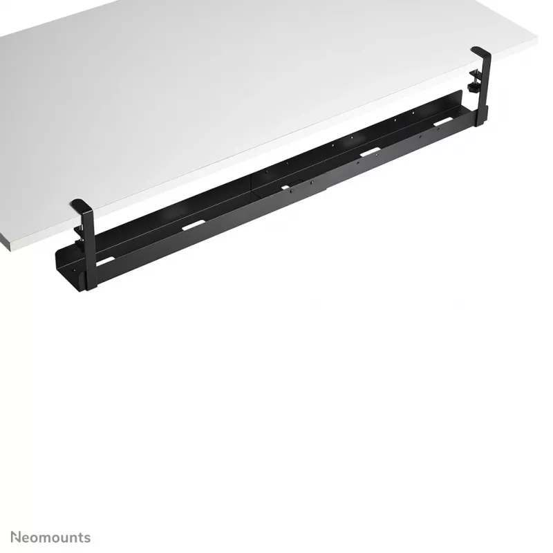 Kabeļu rene Neomounts ADS07-120BL universāla ar skavu, platums 120 mm, melna