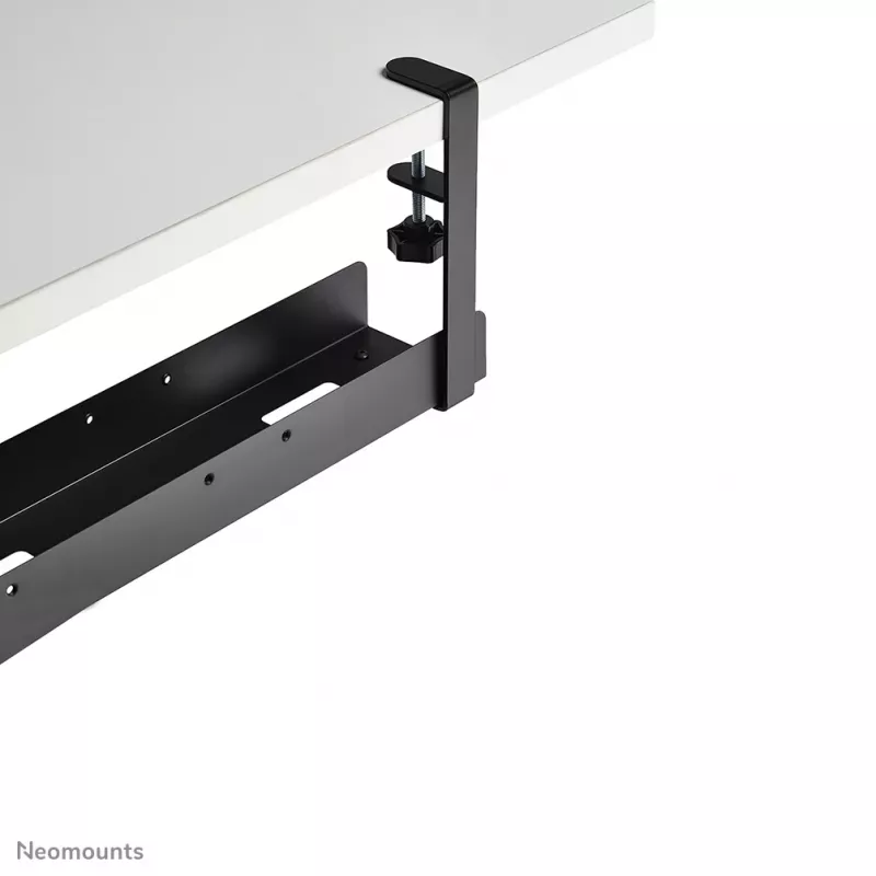 Kabeļu rene Neomounts ADS07-120BL universāla ar skavu, platums 120 mm, melna