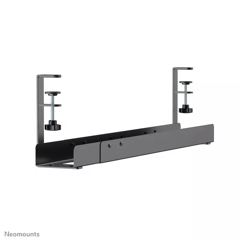 Kabeļu rene Neomounts ADS07-120BL universāla ar skavu, platums 120 mm, melna