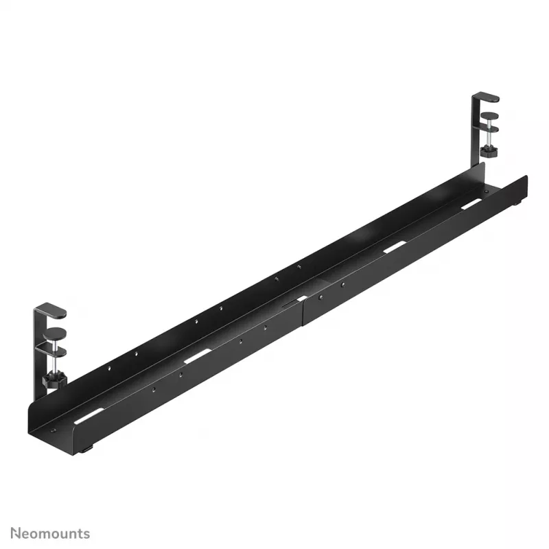 Kabeļu rene Neomounts ADS07-120BL universāla ar skavu, platums 120 mm, melna
