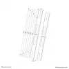 Paplašināšanas komplekts Neomounts AWL-250BL18 VESA 400x600 800x800