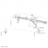Galda monitora rokturis Neomounts NM-D775DX3balta