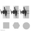Neomounts WL35S-910BL16 TV staba stiprinājums 40-75 collas - noliecams - bloķējams - diam. 25-100 cm