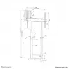 Neomounts motorizēts sienas stiprinājums WL55-875WH1, 110 kg, 55–100 collas