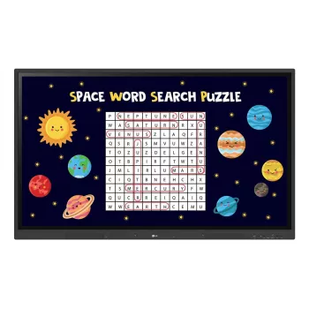 LG CreateBoard interaktīvā tāfele 165,1 cm (65 collas) 3840 x 2160 pikseļi Skārienekrāns Melns USB / RF bezvadu