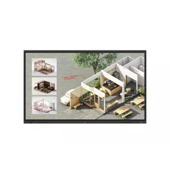 LG CreateBoard Standard interaktīvā tāfele 2.18 m (86 collas) 3840 x 2160 pikseļi Skārienekrāns Melns