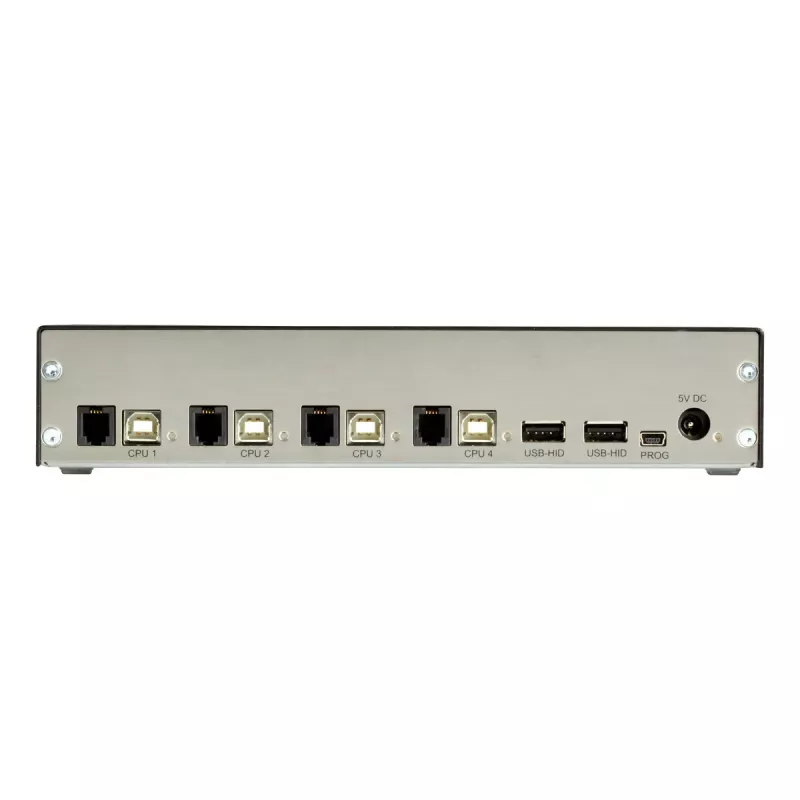 KVM slēdzis Melns Box ACX1004A-HID2 USB tastatūras pelei melns