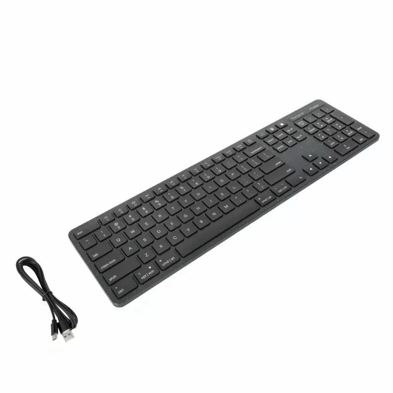 Targus AKB874NO Klaviatūra Universāla USB QWERTY Nordic Melna Pilnizmēra 104 taustiņi