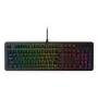 Vadu spēļu klaviatūra Lenovo K310 — pilna izmēra 100%, USB, US angļu valoda, RGB fona apgaismojums, melna, 1,8 m kabelis