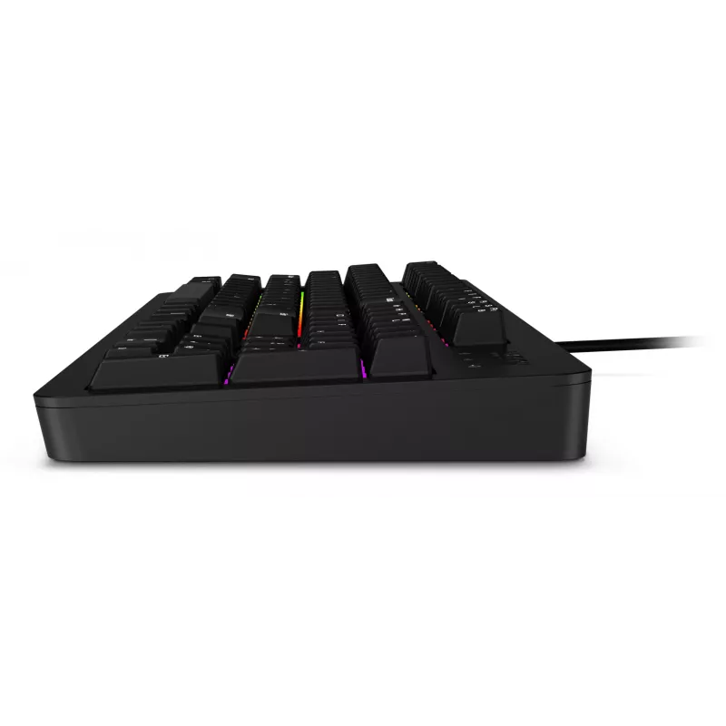 Vadu spēļu klaviatūra Lenovo K310 — pilna izmēra 100%, USB, US angļu valoda, RGB fona apgaismojums, melna, 1,8 m kabelis