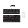 Vadu spēļu klaviatūra Lenovo K310 — pilna izmēra 100%, USB, US angļu valoda, RGB fona apgaismojums, melna, 1,8 m kabelis