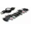 USB adapteru komplekts DeLOCK 18612 melns 10 detaļas