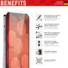 Displex ekrāna aizsargs (10H) Apple iPhone iPhone 13/13 Pro/14/16e/17e, Eco montāžas rāmis, izturīgs pret skrāpējumiem