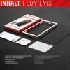Displex Privātuma ekrāna aizsargstikls (10H) Apple iPhone 13/13 Pro/14/16e/17e, Eko montāžas rāmis, privātuma filtrs