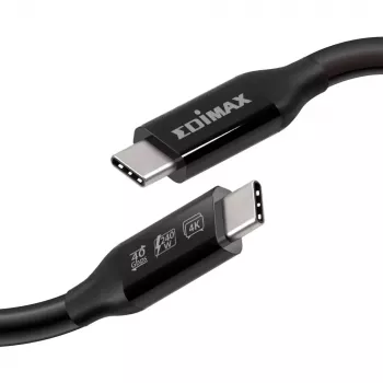 Kabelis Edimax UC4 0.5 m 40 Gbit/s Melns Vīrs pret Vīrs