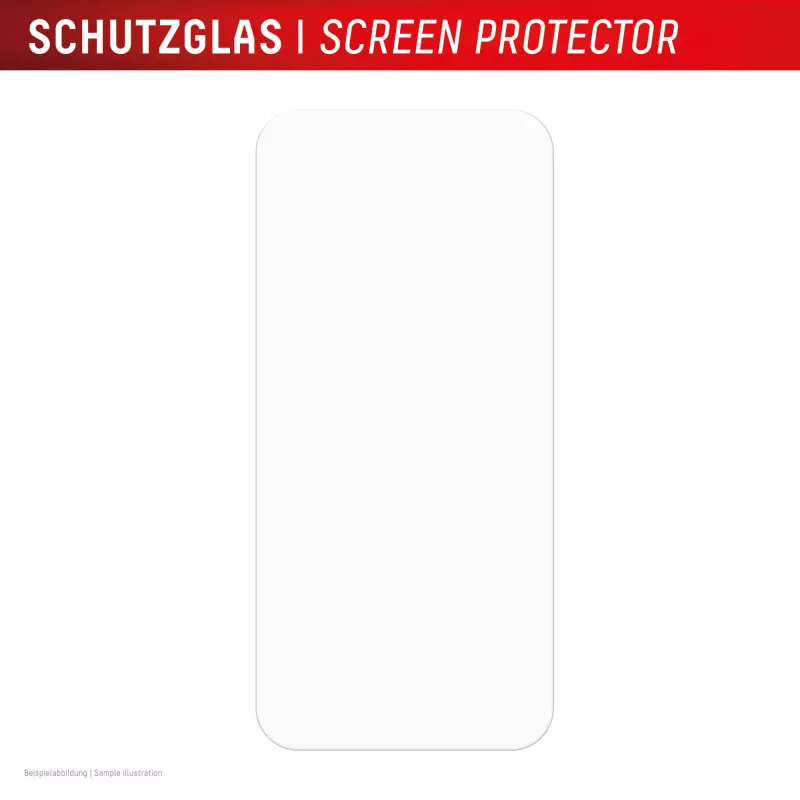 Displex Screen Protector (10H) Apple iPhone 15/15 Pro/16, Eco montāžas rāmis, skrāpējumizturīgs