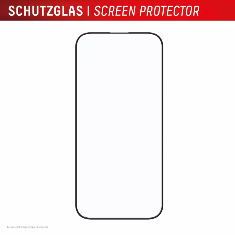 Displex Premium ekrāna aizsargs (pilnais pārklājums, 10H) Apple iPhone 16, Eco montāžas rāmis, pilnais pārklājums