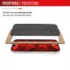 Displex privātuma ekrāna aizsargs (10H) Apple iPhone 16, Eco montāžas rāmis, privātuma filtrs