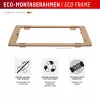 Displex privātuma ekrāna aizsargs (10H) Apple iPhone 16, Eco montāžas rāmis, privātuma filtrs