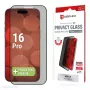 Displex privātuma ekrāna aizsargs (10H) Apple iPhone 16 Pro, Eco montāžas rāmis, privātuma filtrs