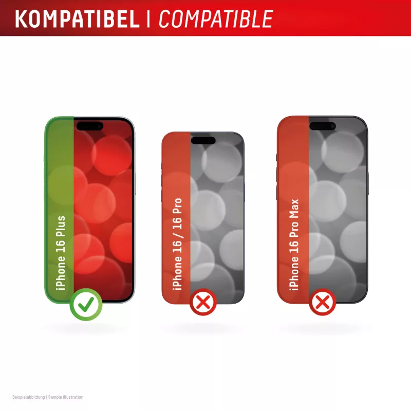 Displex privātuma ekrāna aizsargs (10H) Apple iPhone 16 Plus, Eco montāžas rāmis, privātuma filtrs