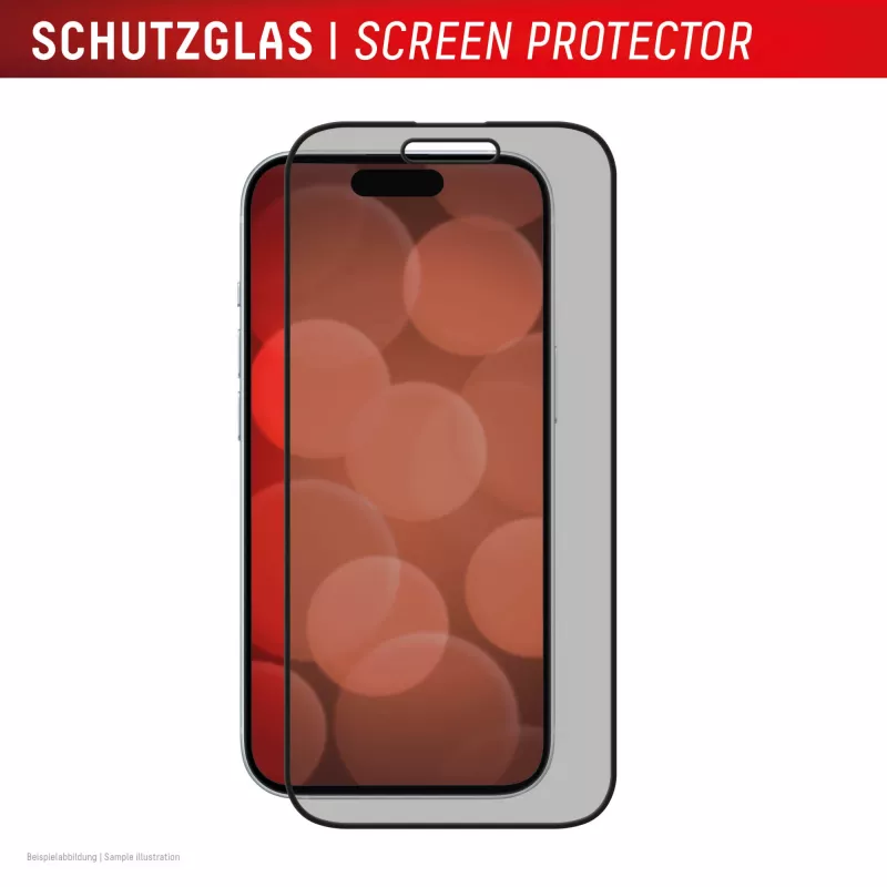 Displex privātuma ekrāna aizsargs (10H) Apple iPhone 16 Plus, Eco montāžas rāmis, privātuma filtrs